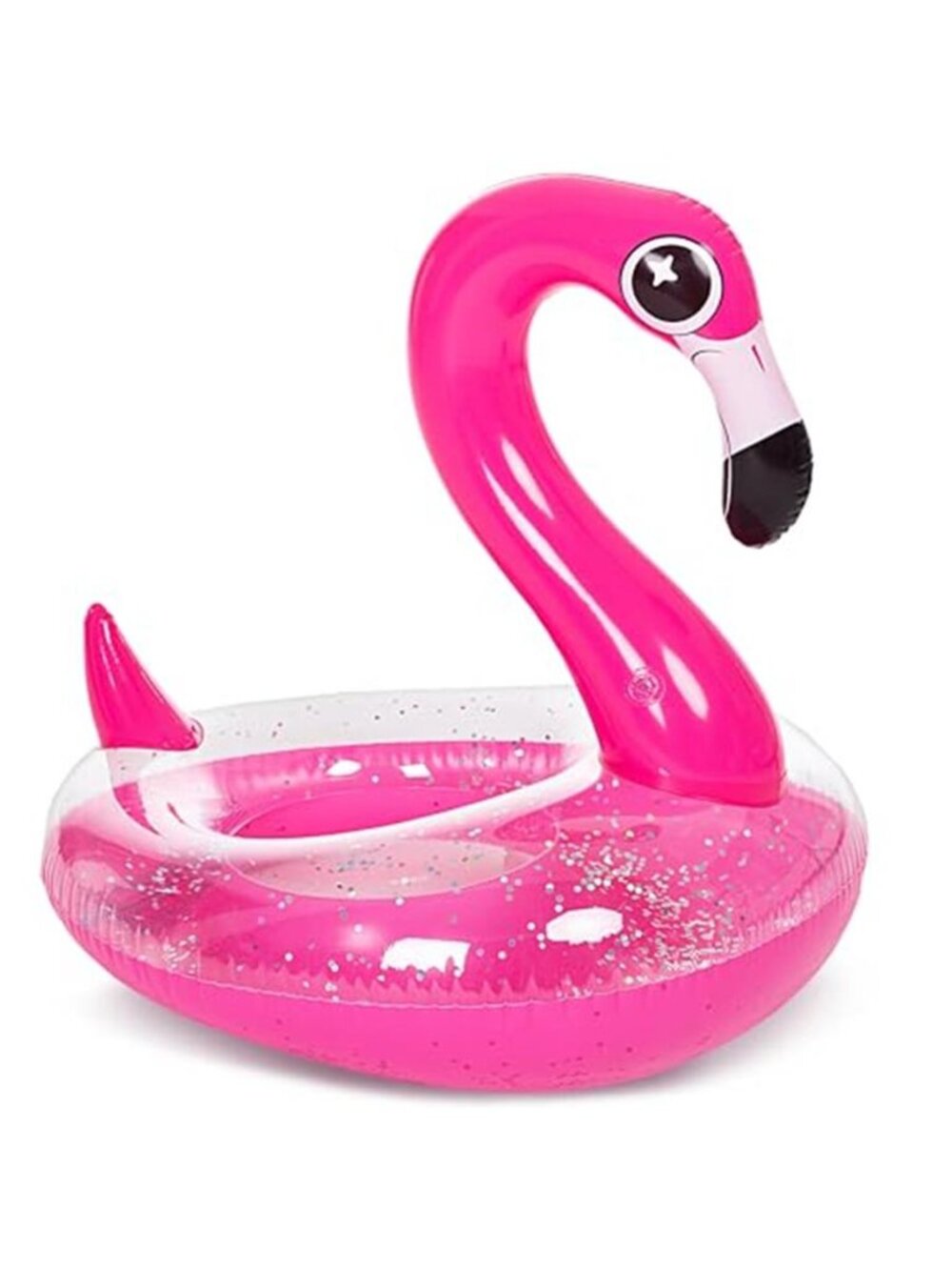 Flamingo Pool Float Swim Ring Glitter Inflatable Kids Adults Summer Pool Toy